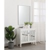 Elegant Lighting Metal frame rectangle mirror 27 inch in silver - 4 of 4