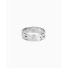 Bearfruit Jewelry Sterling Silver 18k Gold Plated Fiona Thin Hammered Band Ring - 3 of 4