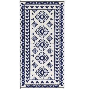 LOVSON Patio Rug, Portable Outdoor Camping Area Mat, Reversible Rug, Suitable for Outdoor or Indoor Use, 215.7“ L x 107.9” W - 1 of 4