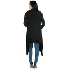 24seven Comfort Apparel Extra Long Open Front Cardigan - 3 of 4