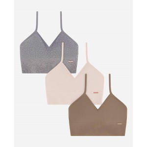 Women's Wo's 3-pack Seamless Sweetheart Bralette - Danskin - 1 of 4