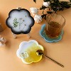 JDICTION Flower Resin Tray Molds 4 PCS - Silicone Coaster/Candle Trinket Tray Molds, Durable for Epoxy Resin DIY, Perfect Holiday Gifts. - 2 of 4