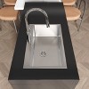 Gulches 30"x19" Brushed Nickel Overmount Single Bowl Kitchen Sink, 20 Gauge 304 Stainless Steel, with US Standard Drain & Hook - 3 of 4