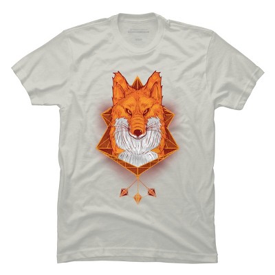 Men's Design By Humans Firefox Stare By sayahelmi T-Shirt