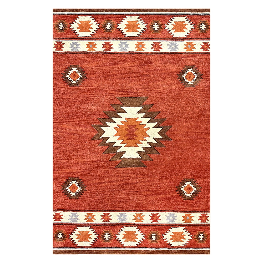 4'x6' Hand Tufted Shyla Area Rug Orange - nuLOOM