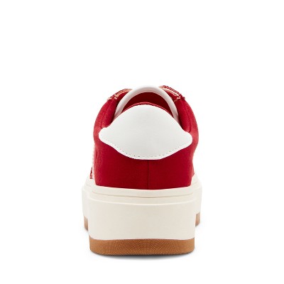 Женские кроссовки Madden Girl Navida Platform Sneaker - 6 - RED/WHITE — фото 3