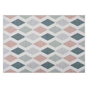 Washable Rugs Non-Slip Floral Area Rug for Living Room & Bedroom - 1 of 1