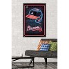 Trends International MLB Atlanta Braves - Neon Helmet 23 Framed Wall Poster Prints - 2 of 4