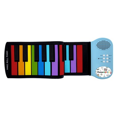 PICASSO-TILES Piano 49 Colorful Key Roll-up STEM Toy for Kids 3+