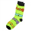 Adult Teenage Mutant Ninja Turtles Pizza and Skateboards 6-Pack Crew Socks - 2 of 4