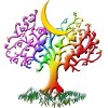 Adult Design By Humans Rainbow Pride Tree of Life By Fluffydstroyer T-Shirt - 2 of 2