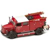 1950 Mercedes Benz TLF-15 Fire Engine Red 1/43 Diecast Model by Road Signature - 2 of 4