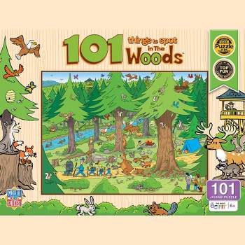 MasterPieces 100 Piece Kids Jigsaw Puzzle - 101 Things to Spot in the Woods