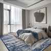 Abynow Medallion Diamond Faded Rustic Indoor Area Rug - 3 of 4