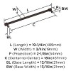 Amerock Faircrest Appliance Pull for Large Panels and Oversized Cabinets - 4 of 4