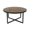 Round Coffee Table with Easy Assembly and Casual Design for Living Room or Accent Spaces - 3 of 4
