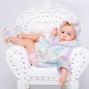 Baby Girls Bathrobe Towel, Slippers and Turban, Bath Robe Spa Set for infants 0-24 Months - 2 of 3