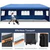 YOOCOZZ 10x30 Oxford Fabric Heavy-Duty Pop-Up Canopy with Sidewalls with Wheeled Bag - 4 of 4