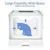 Extra Large Enclosed Cat Litter Tray Box: Foldable Top Entry Cats Toilet with Lid Hooded Kitten Litter Tray & Scoop for Cats Indoor Kittens - 4 of 4