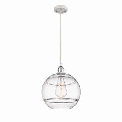 Rochester - 1 Light Cord Hung Mini Pendant In Industrial Style-13.38 Inches Tall and 12 Inches Wide