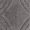 Knightsbridge Diamond 220 GSF Non Skid Back Bath Rug Set - 2- Piece - 17x24 and 21x34", Silver - 4 of 4