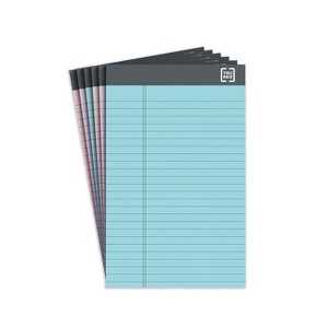 TRU RED Notepads 5" x 8" Narrow Ruled Pastels 50 Sheets/Pad TR57356 - 1 of 4