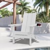 Hyleory Double Cup Holder Folding Adirondack Chair - HDPE Weather resistance,Stackable, Ergonomic Design - 4 of 4