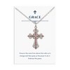 Anna-Kaci Rhinestone Celtic Cross Pendant Necklace with Gift Card & Envelope Jewelry Gifts - 2 of 4