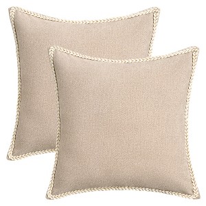 REGALWOVEN Fade-Resistant Modern Soft Solid Cushion Cases 2 Pcs - 1 of 4