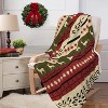 Lomsoe Christmas Throw Blanket, Rustic Soft Flannel Throw Blanket for Couch Bed Sofa, Warm Decoration Xmas Gifts. - 3 of 4