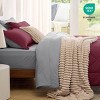 5/7 Pcs Bed in a Bag with Contrast Color Solid Design Bedding Set - 4 of 4