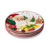 Certified International (Set of 4) 11" Santa's Retro Christmas Dinner Plates - 2 of 4
