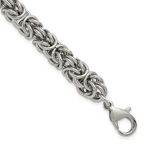 Chisel Stainless Steel Polished 8mm 8.5" Fancy Link Bracelet - 1 of 4