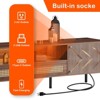 DOMETOUR 71 Inch TV Stand with LED Lights & Power Outlet, Living Room Gaming Media Console for TVs Up to 80 Inch with 2 Cabinets - 3 of 4