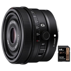 Sony FE 40mm F2.5 G Full Frame Ultra Compact Prime G Lens E-Mount w/ 64GB Card - 1 of 4