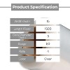 PSBM 4 Rolls Clear 15" x 1500 Ft. 80 Gauge Cast Hand Pallet Stretch Wrap Shrink Film - 3 of 4