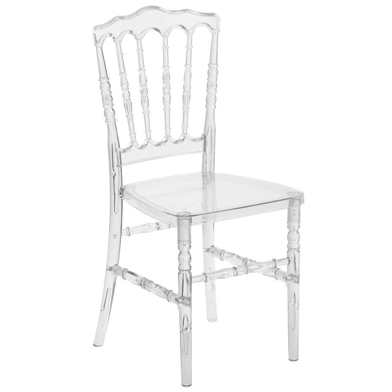 Flash Furniture Flash Elegance Crystal Ice Napoleon Stacking Chair, 1 of 12