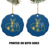 University of Missouri - Kansas City Primary Logo Porcelain Scalloped Holiday Christmas Tree Ornament - 2 of 4