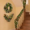 CuisinSmart Christmas Artificial Garland Set of 6, with Xmas Wreath and Arc Garland, 2 PCS of Garlands and Teardrop Garlands, Christmas Décor - 3 of 4