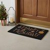 HomeRoots 17" X 29" Black And Brown Christmas Happy Holidays Outdoor Coir Door Mat - 2 of 4