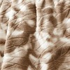 Plazatex Alaska Decorative Super Soft Throw Blanket for Sleep/Decor 50" X 60" Taupe - 4 of 4