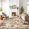 World Rug Gallery Beige Multi Floral Medallion Indoor Area Rug - 2 of 4