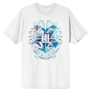 Hogwarts House Crest White Short Sleeve Tee - 1 of 1