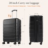 Musment Luggage, Expandable Hardside Suitcase with Spinner Wheels, Hard Shell ABS Durable Lightweight Travel Luggage with TSA Lock - 4 of 4