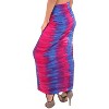 LA LEELA Women's Summer Bikini Wraps Beach Wrap Coverup Sarong Skirt Bathing suit Swimsuit Swimwear Cover Up for Women One Size Pink, Tie Dye Design - 3 of 4