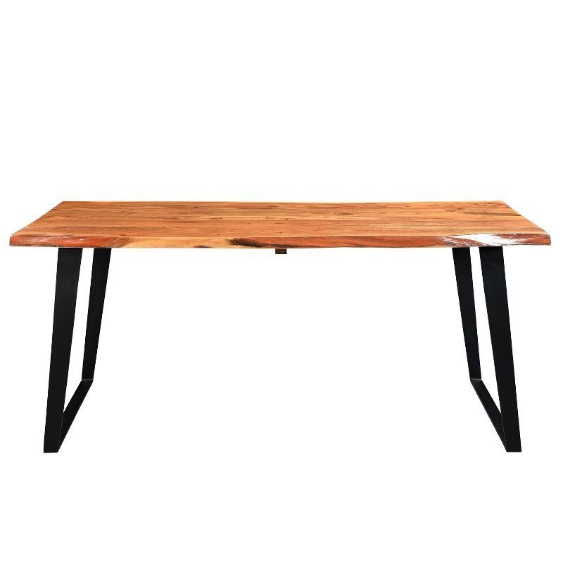 60" Live Edge Dining Table Natural - Timbergirl, 3 of 7