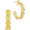 SHINE by Sterling Forever Smile Hoops - 2 of 2