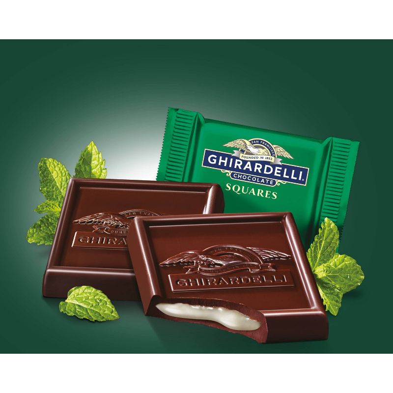 Ghirardelli Dark Chocolate Mint Candy Squares - 6.38oz, 3 of 8