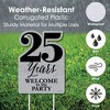 Big Dot of Happiness We Still Do - 25th Wedding Anniversary - Party Decorations - Anniversary Party Welcome Yard Sign - image 3 of 4