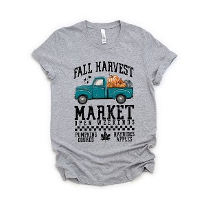 Simply Sage Market Women's Fall Harvest Truck Short Sleeve Graphic Tee - 1 of 4